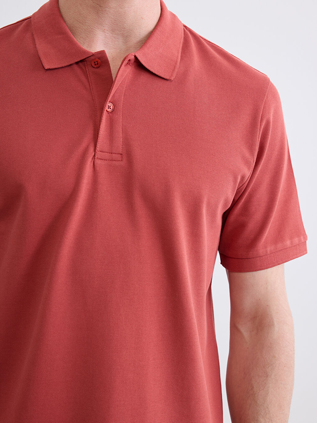 Polo Collar Pique Men's T-Shirt-2