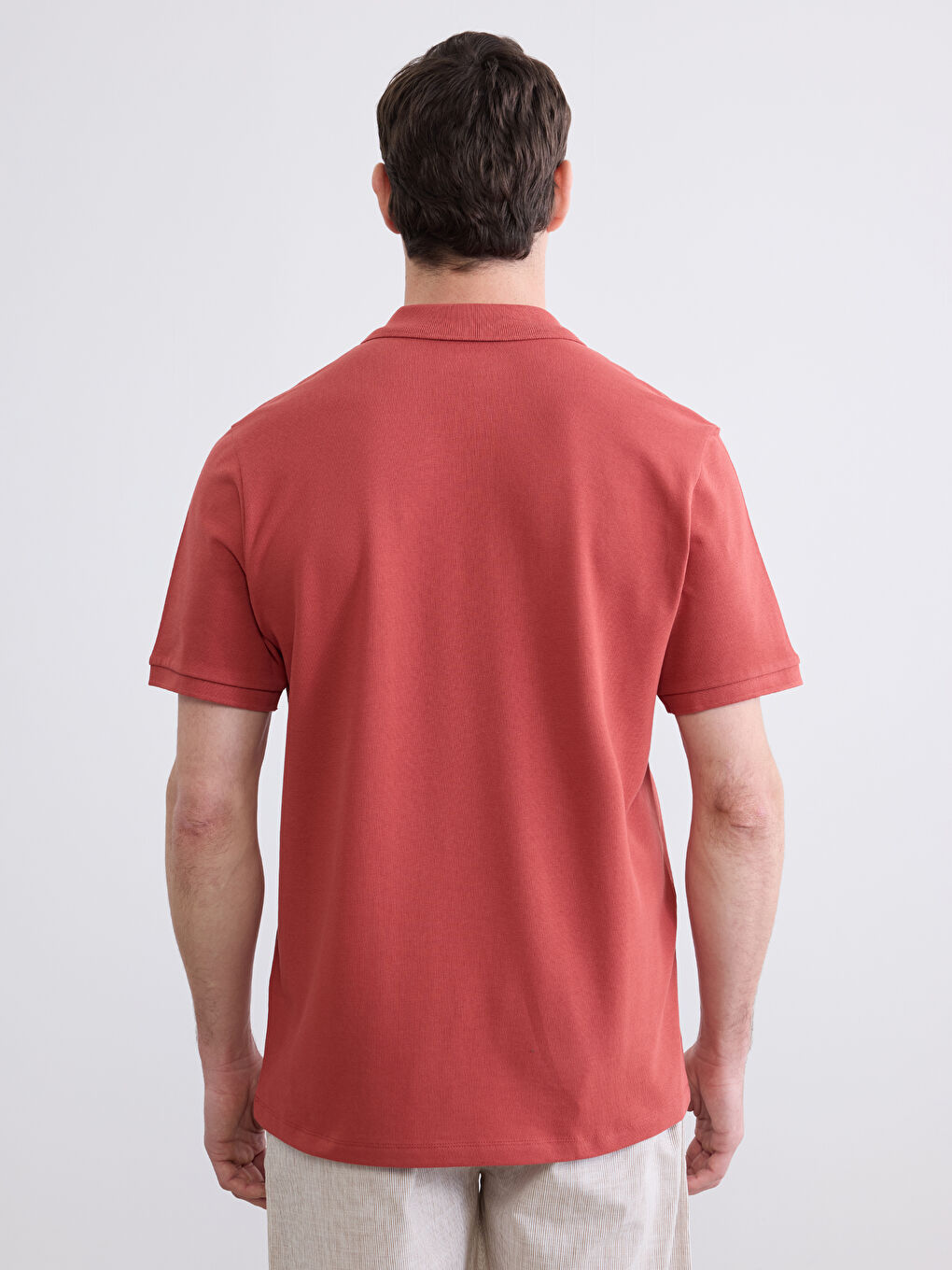 Polo Collar Pique Men's T-Shirt-3