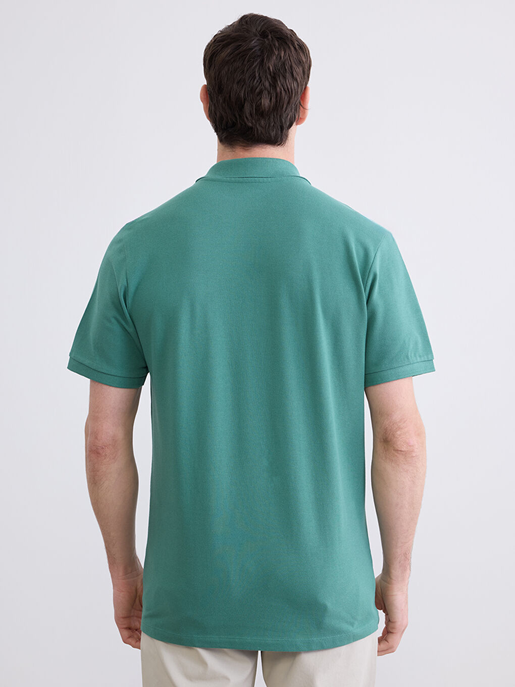 Polo Collar Pique Men's T-Shirt-3