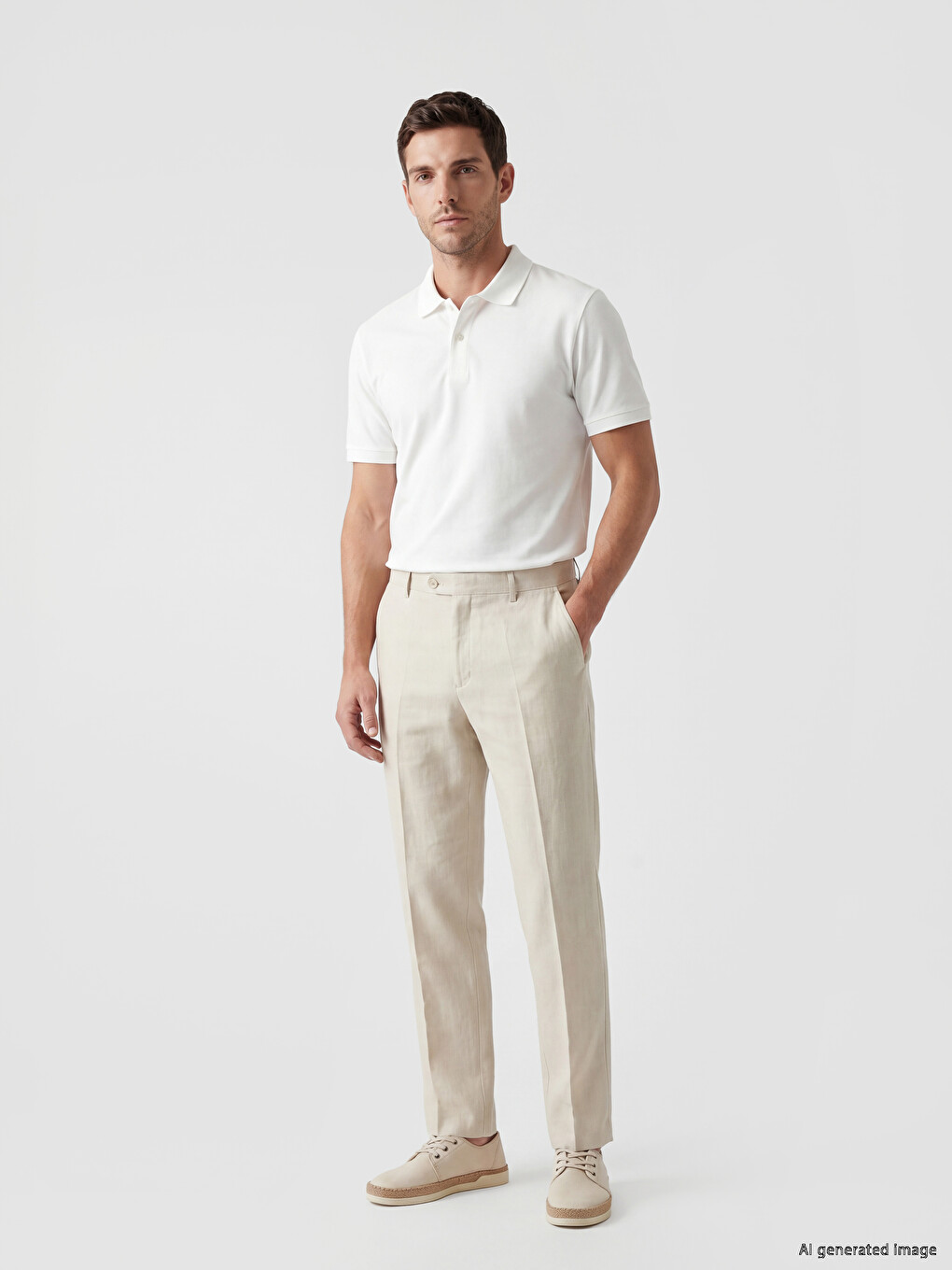 Polo Collar Pique Men's T-Shirt-1