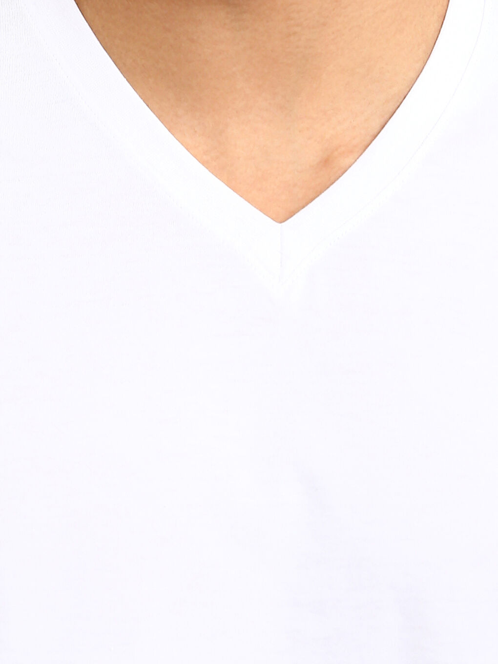 V Neck Short Sleeve Men's T-Shirt-2