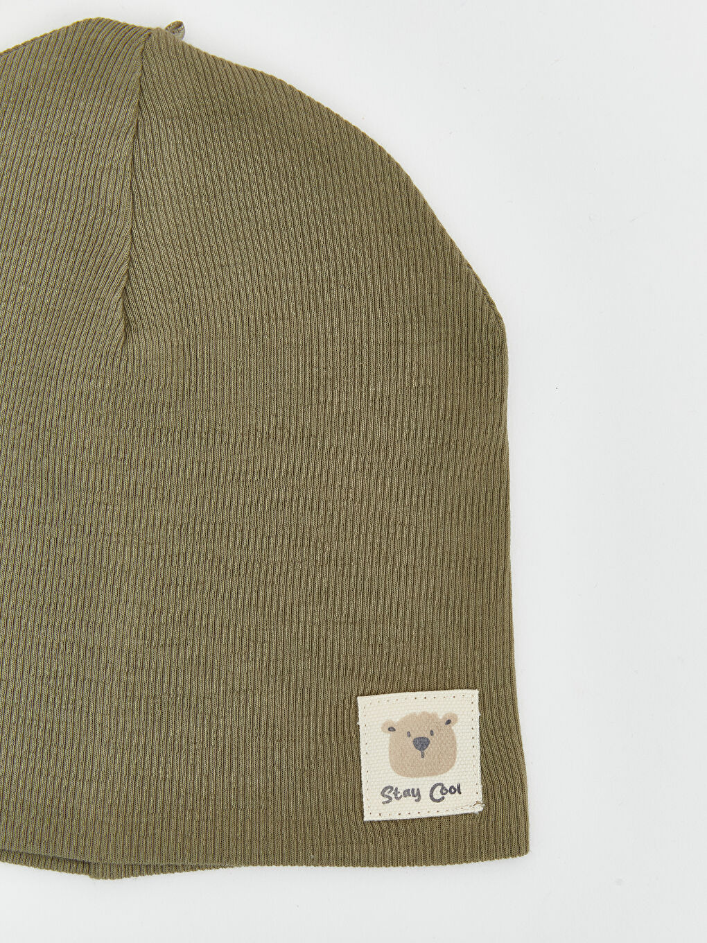 Haki Nakışlı Erkek Bebek Bere 2'li-2