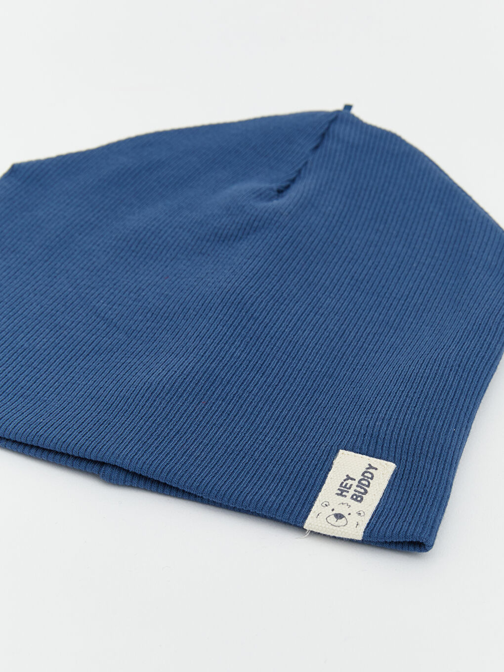 Lacivert Etiket Nakışlı Erkek Bebek Bere -2