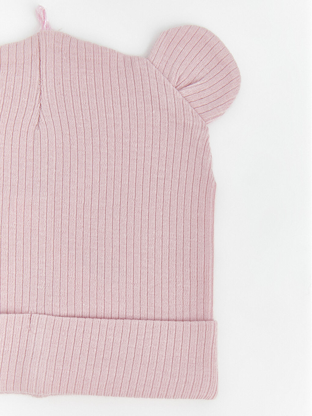 Pembe Kulak Detaylı Kız Bebek Bere-1