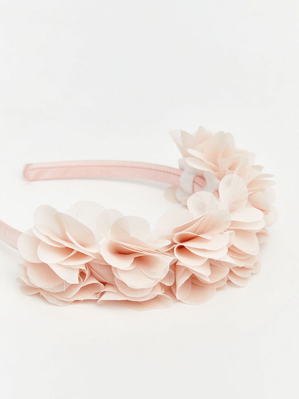 Pembe Tül Detaylı Kız Bebek Taç-1