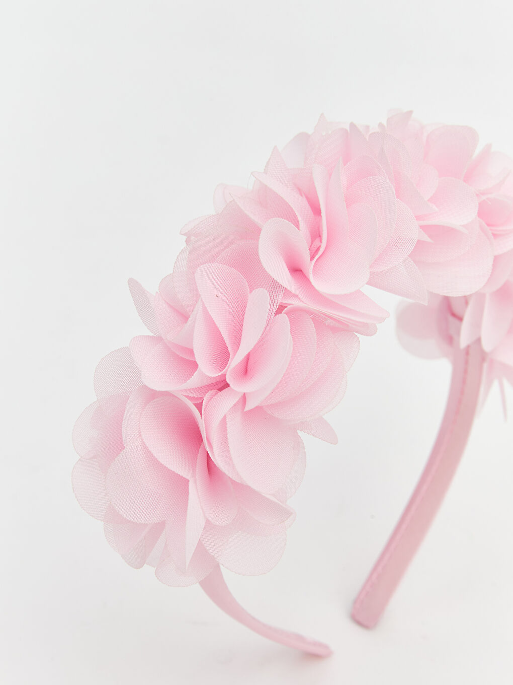 Pembe Tül Detaylı Kız Bebek Taç-2