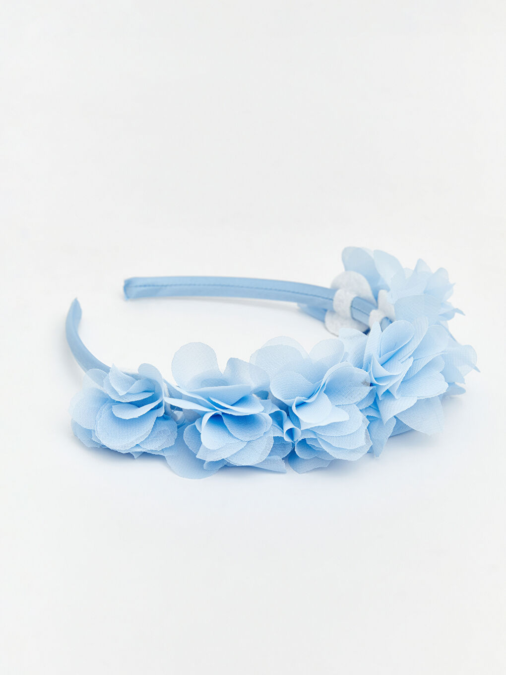 Mavi Tül Detaylı Kız Bebek Taç-2