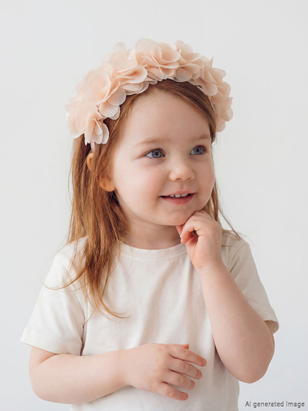 Pembe Tül Detaylı Kız Bebek Taç-1