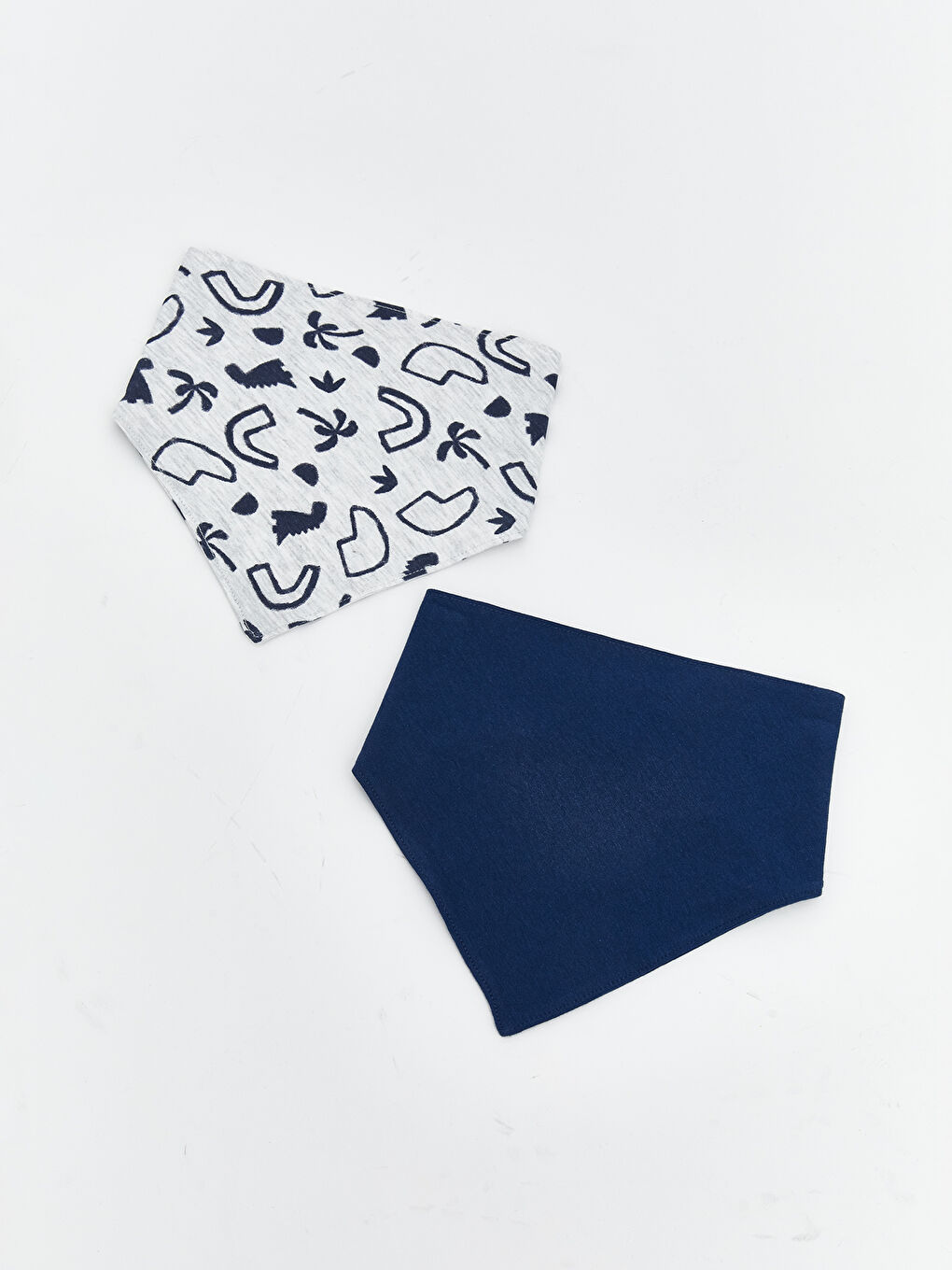 Baskılı Erkek Bebek Mama Önlüğü 2'li-1