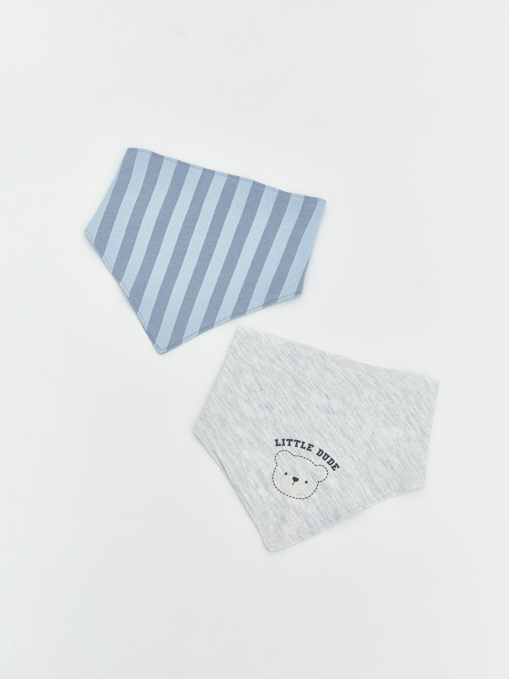 Baskılı Erkek Bebek Mama Önlüğü 2'li-1