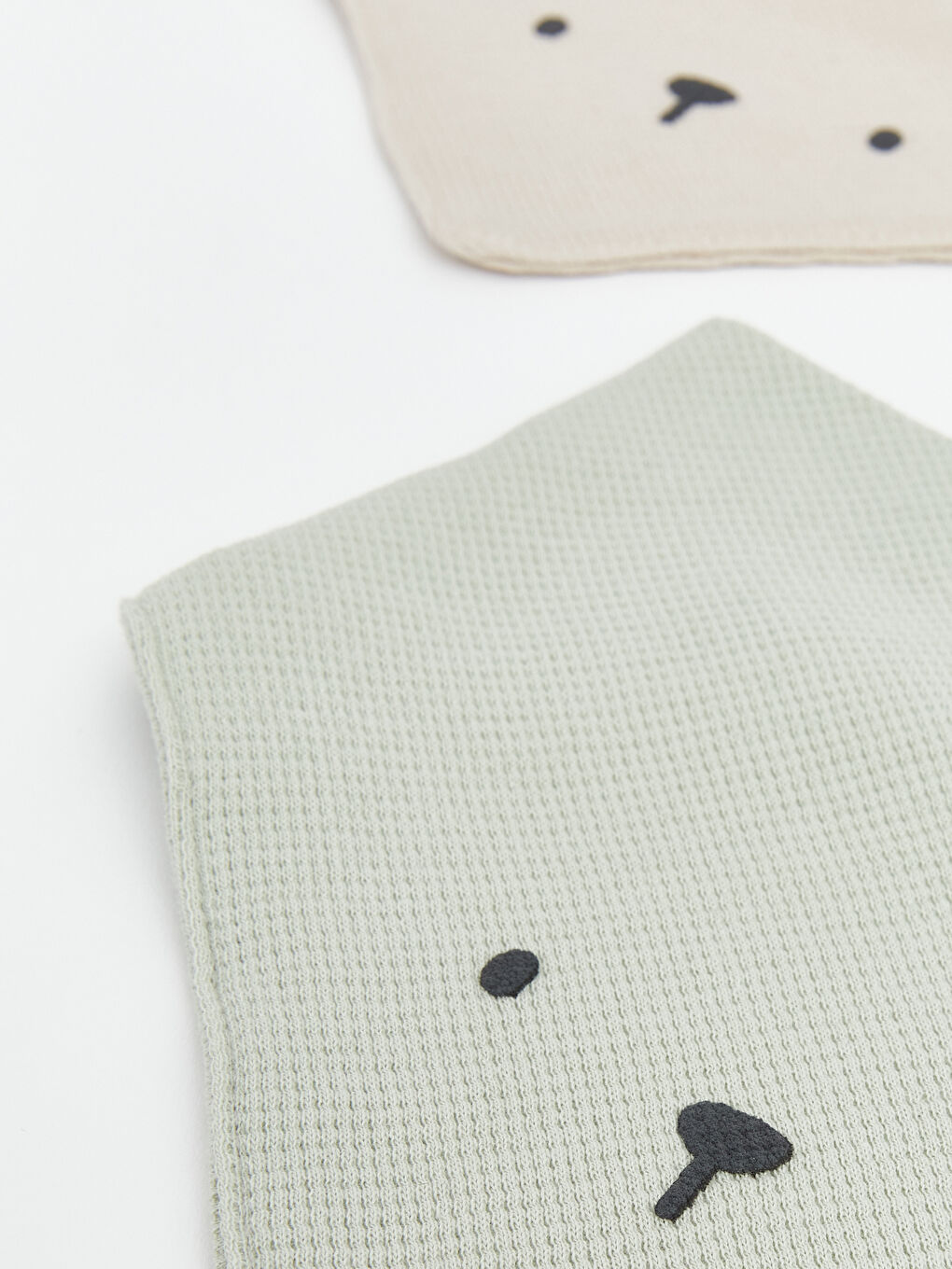 Nakışlı Erkek Bebek Mama Önlüğü 2'li Paket-2