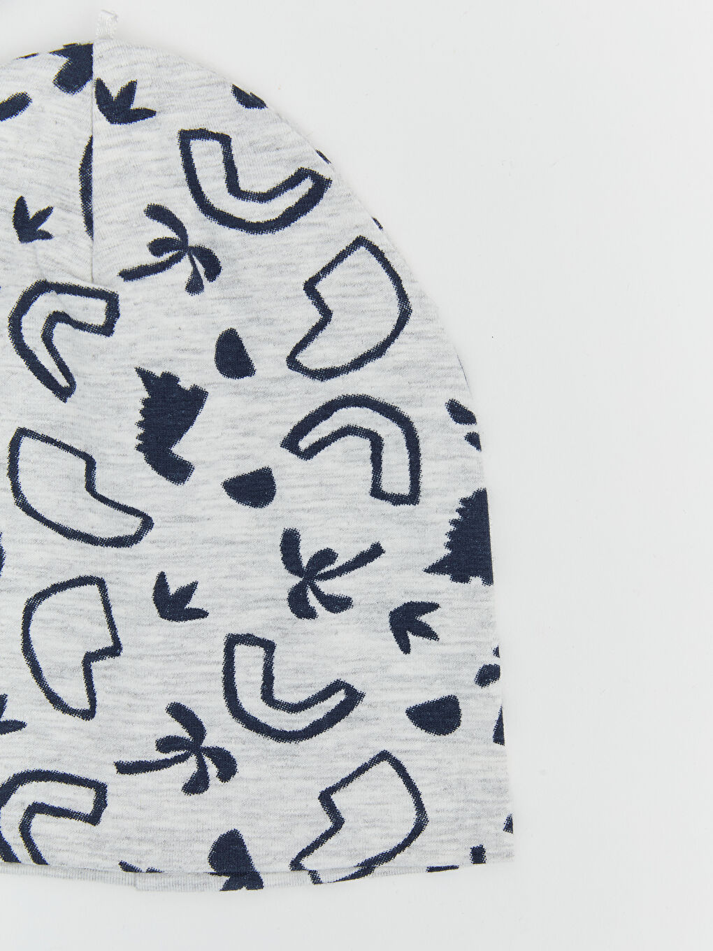 Gri Baskılı Erkek Bebek Bere 2'li-2