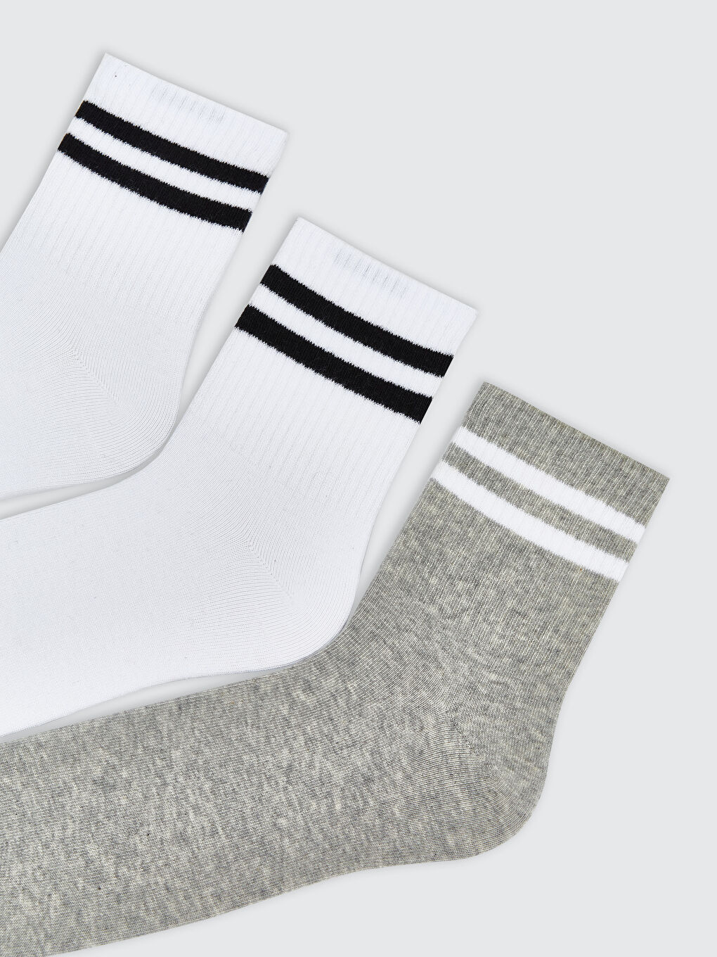 Karışık Çizgili Erkek Soket Çorap 5'li-1
