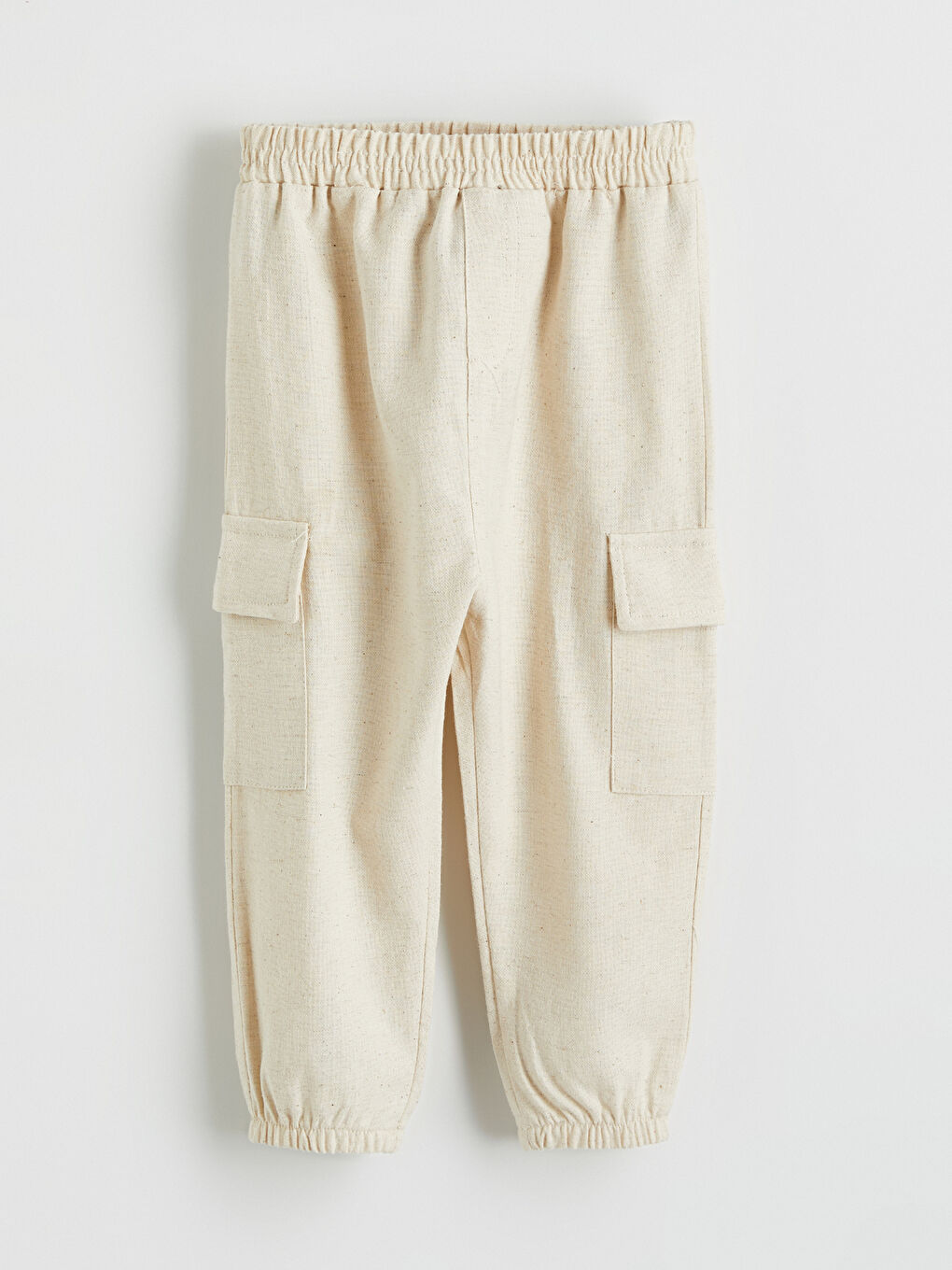 Ekru Erkek Bebek Kapüşonlu Gömlek ve Pantolon-5