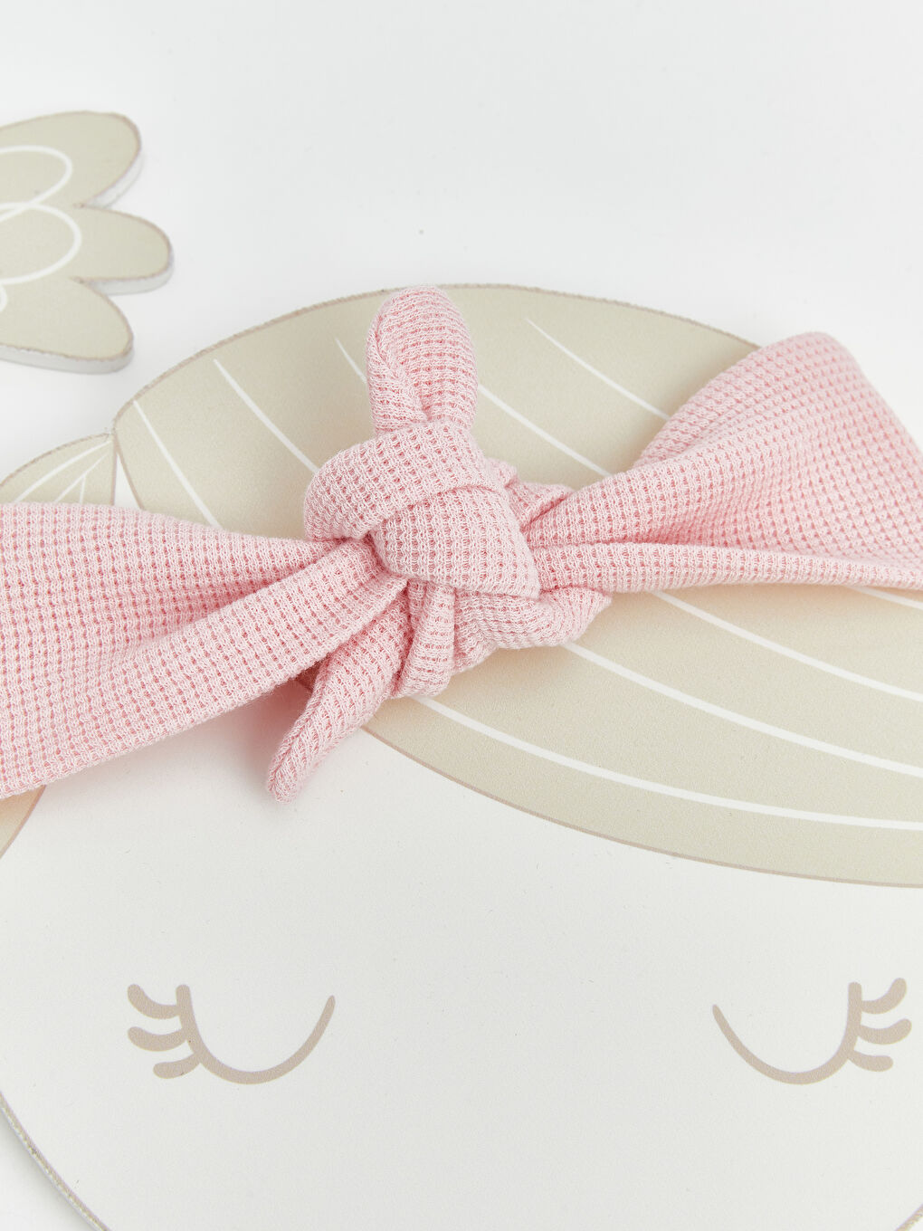 ربطة شعر وردي طفلة-2