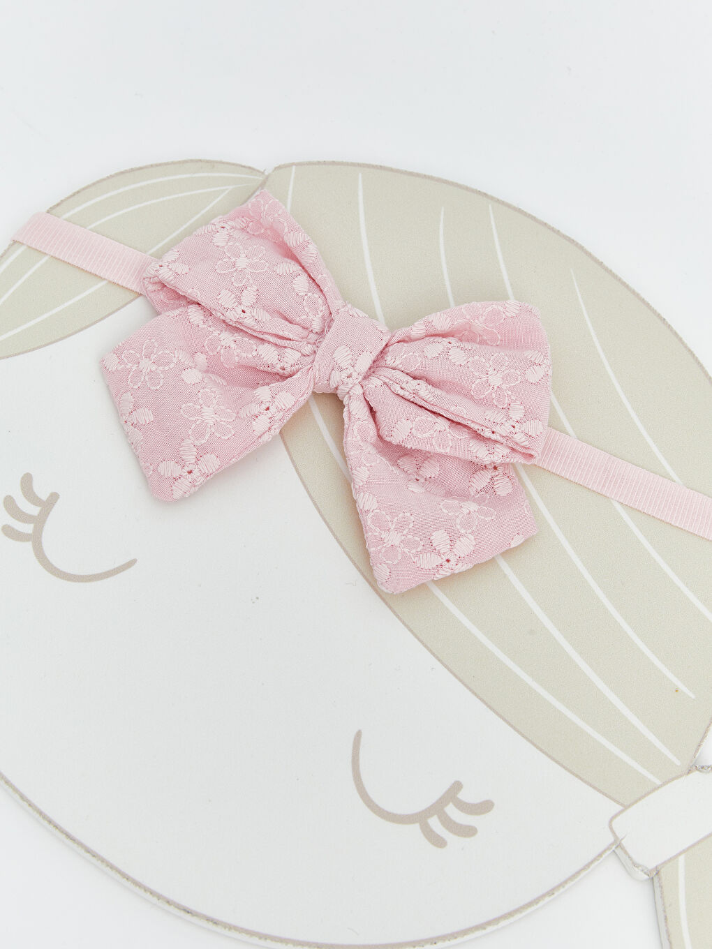 Mavi Fiyonk Figürlü Kız Bebek Saç Bandı 3'lü-3