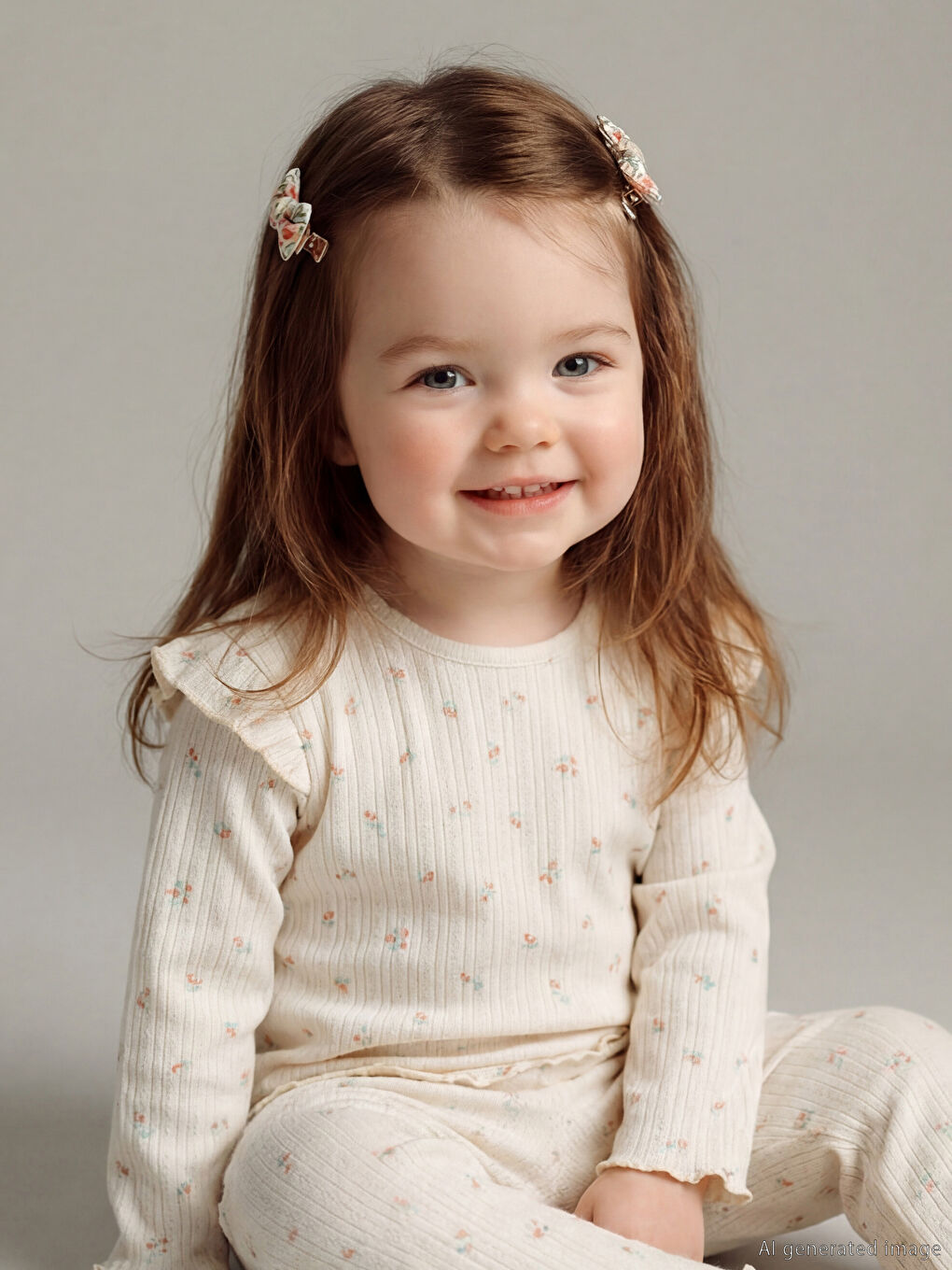 Цветочный комплект: футболка и леггинсы-1