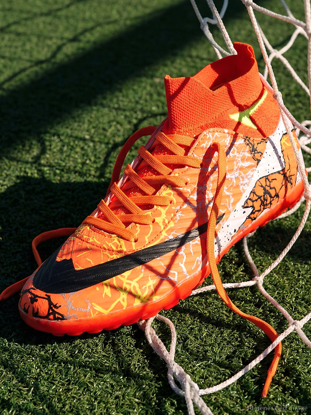 Turuncu Bağcıklı Erkek Çocuk Krampon