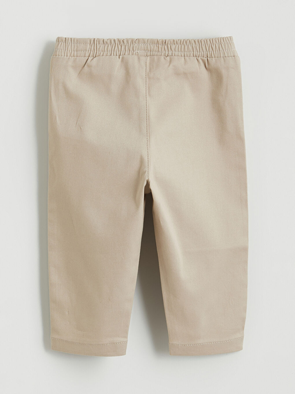 Bej Beli Lastikli Erkek Bebek Pantolon-1