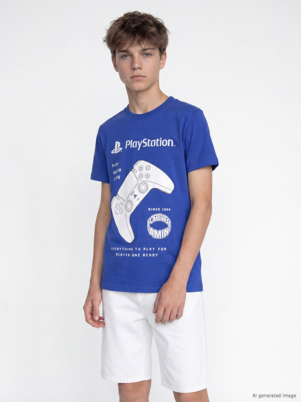 Playstation Printed Boys' T-shirt-1