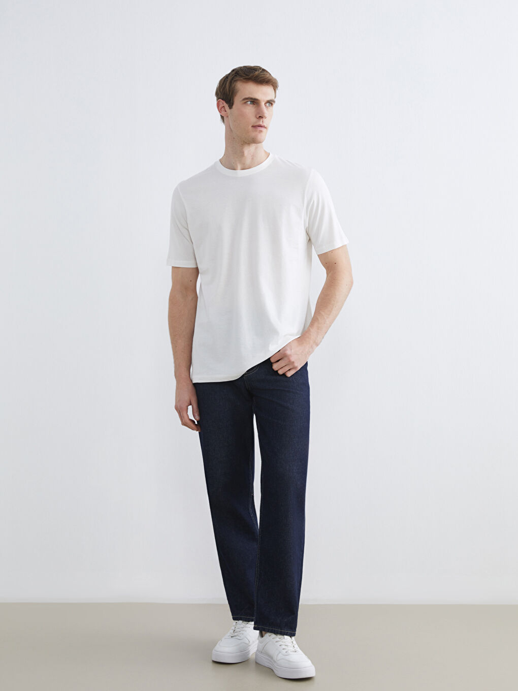 Crew Neck Jersey Men's T-Shirt-1