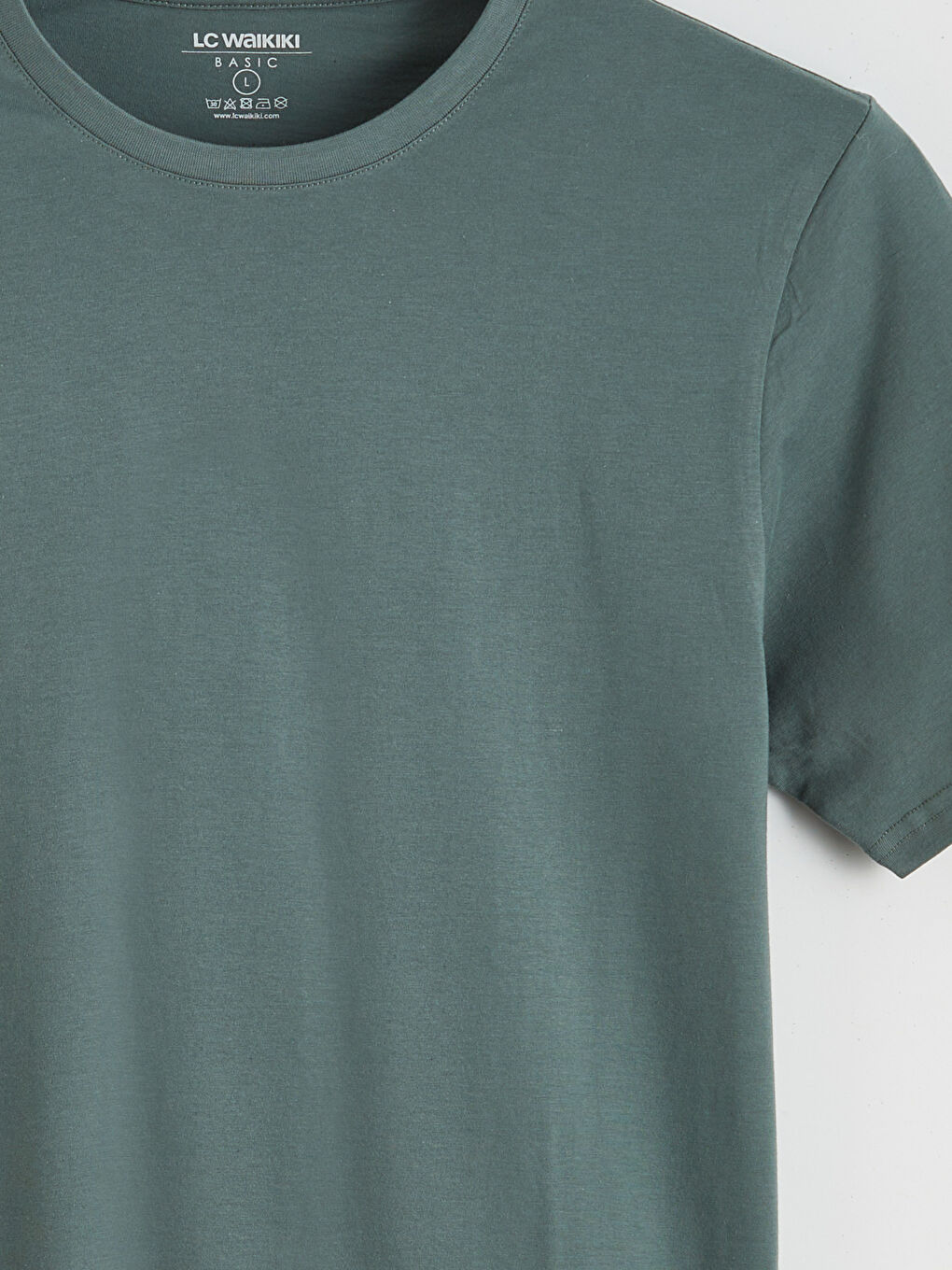 تيشيرت رجالي بياقة دائرية قماش جيرسي-5