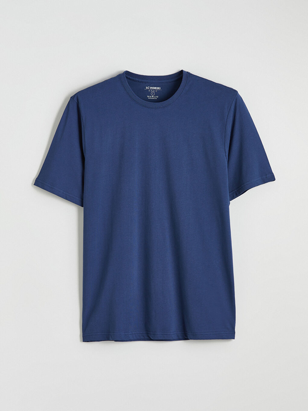 تيشيرت رجالي بياقة دائرية قماش جيرسي-4