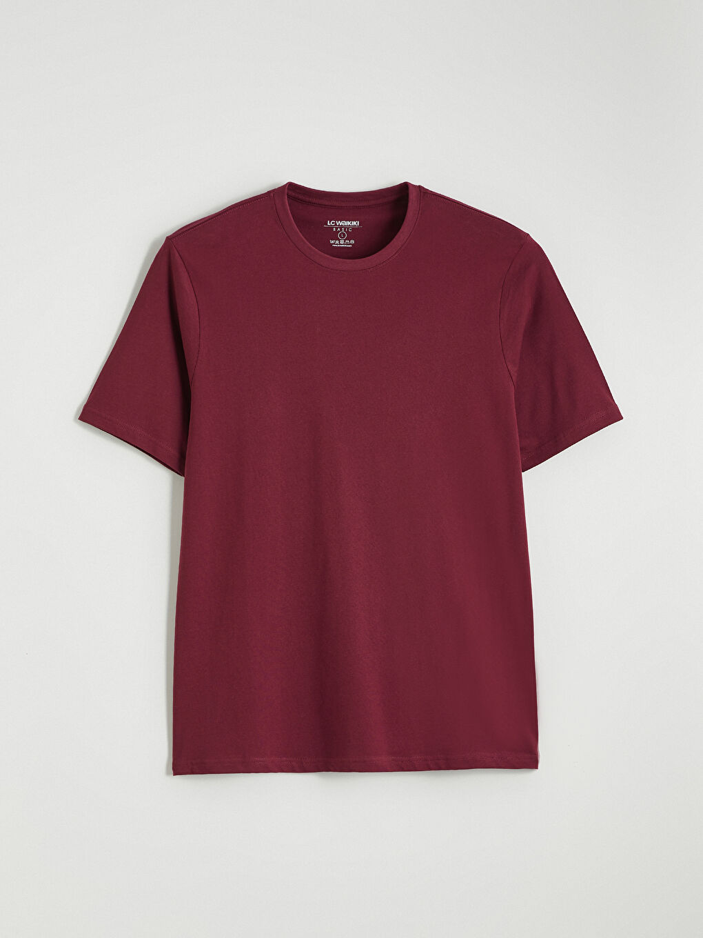 تيشيرت رجالي بياقة دائرية قماش جيرسي-4