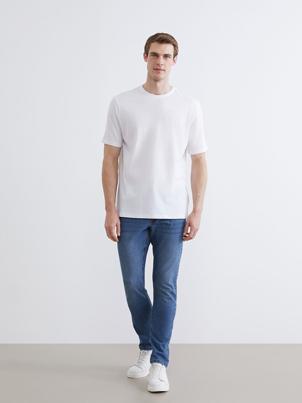 Crew Neck Jersey Men's T-Shirt-1