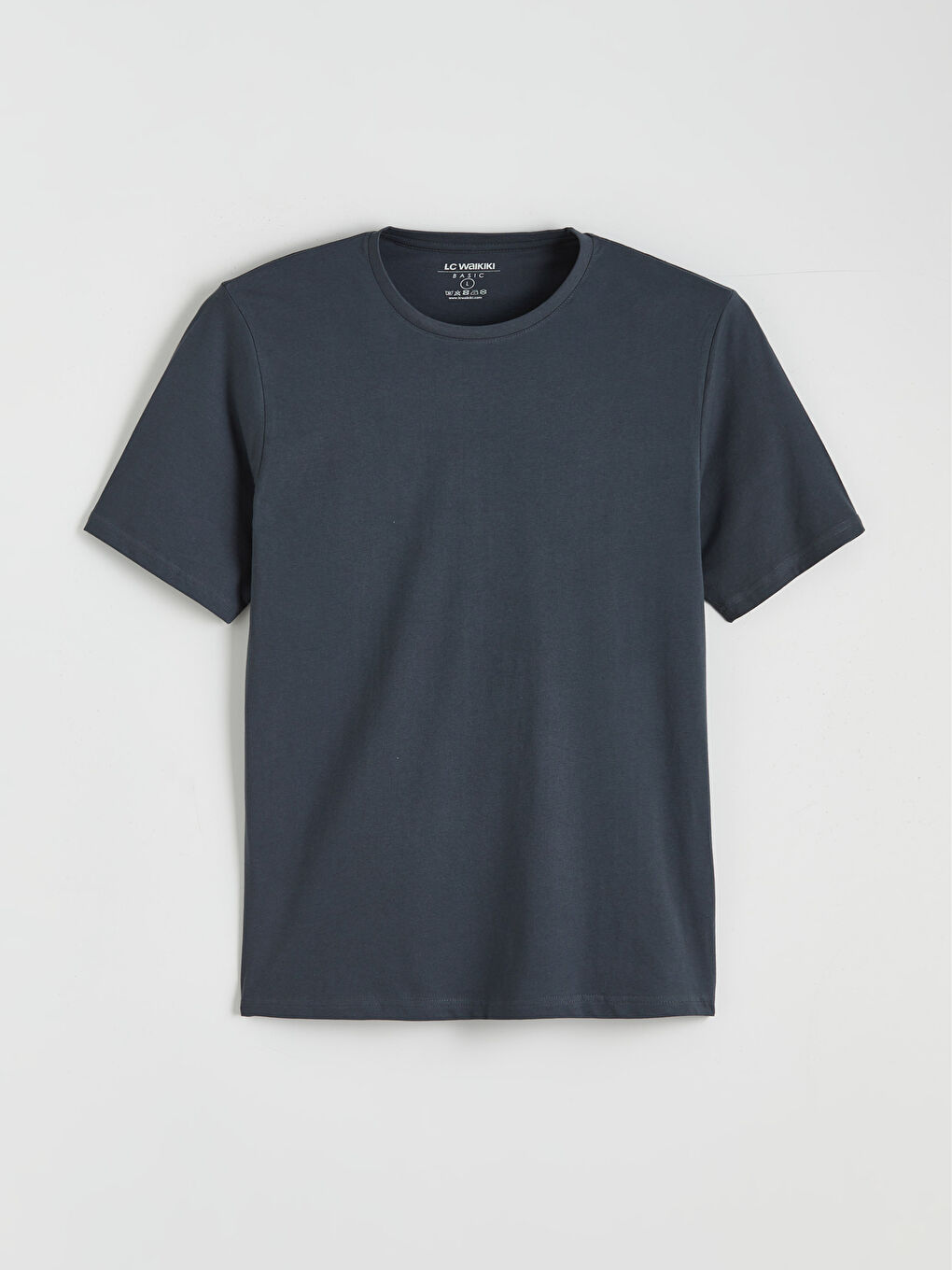 تيشيرت رجالي بياقة دائرية قماش جيرسي-4