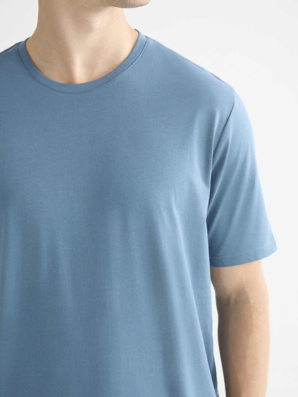 Crew Neck Jersey Men's T-Shirt-2