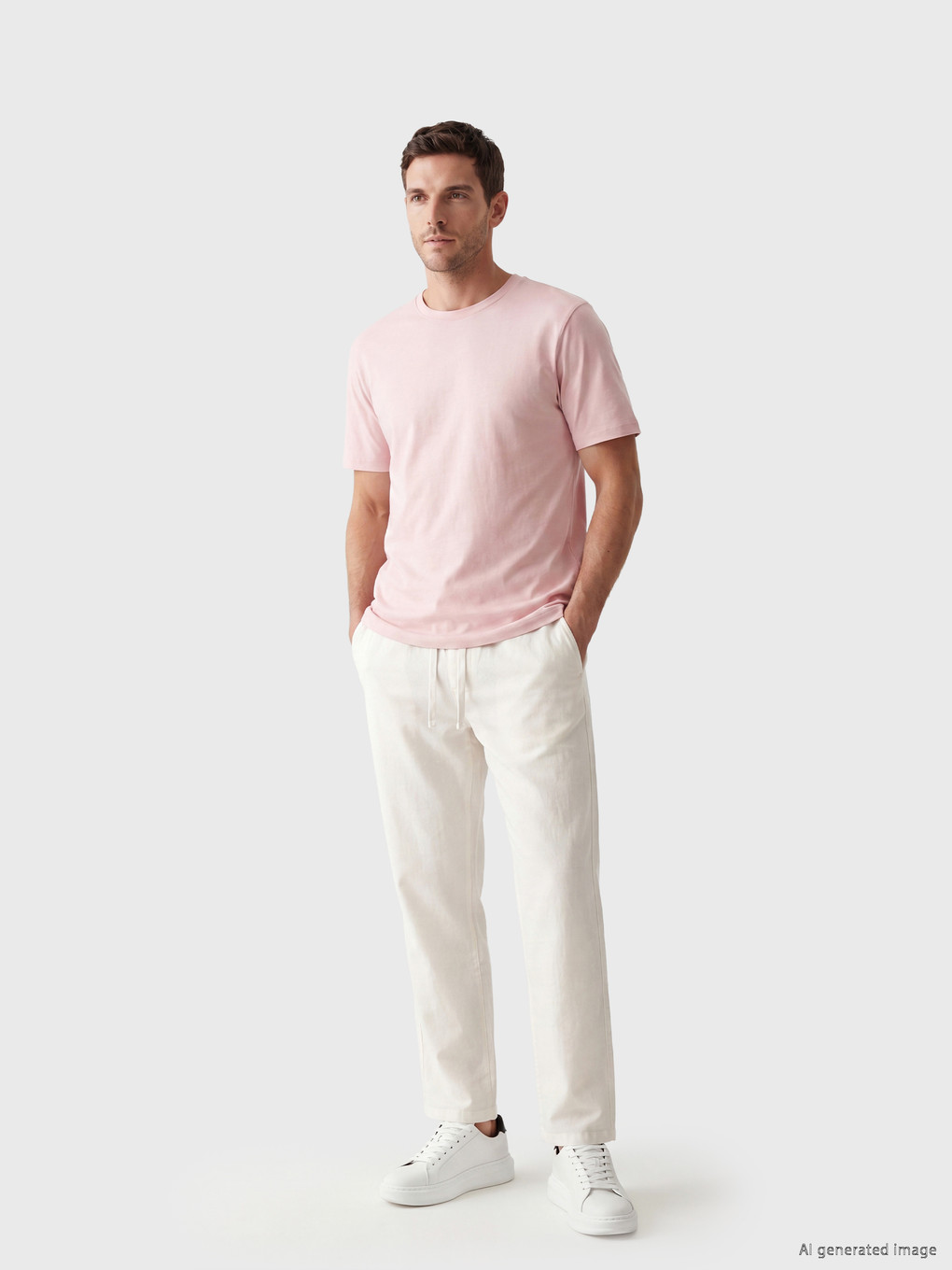 Regular Fit Thin Fabric T-shirt /03-1