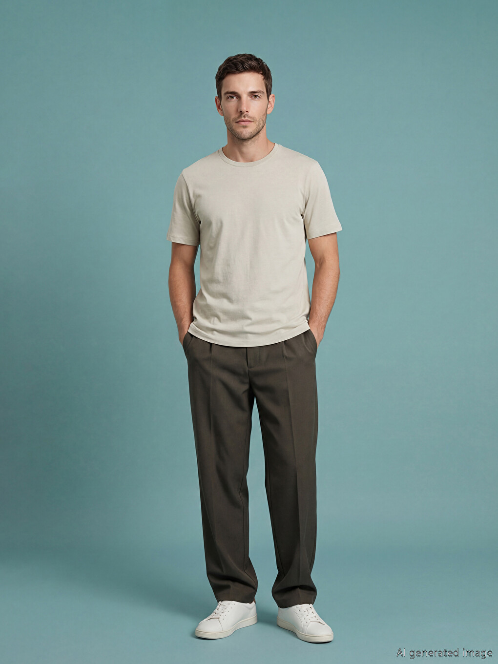 Regular Fit Thin Fabric T-shirt /03-1