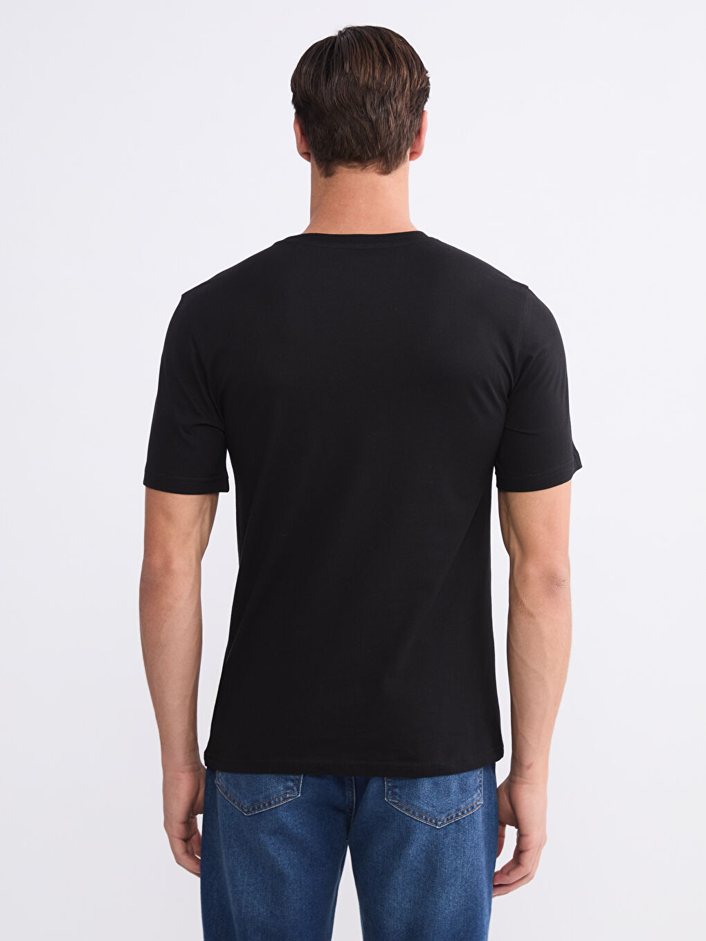 تيشيرت ياقة دائرية للرجال-3