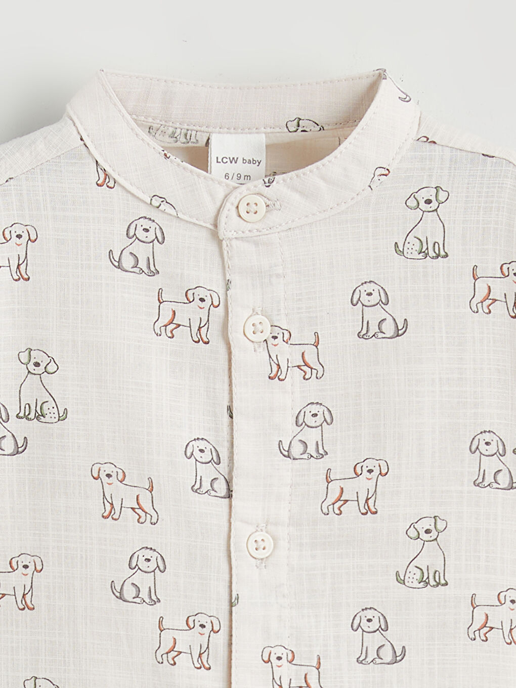 Ekru Hakim Yaka Erkek Bebek Gömlek ve Pantolon-2