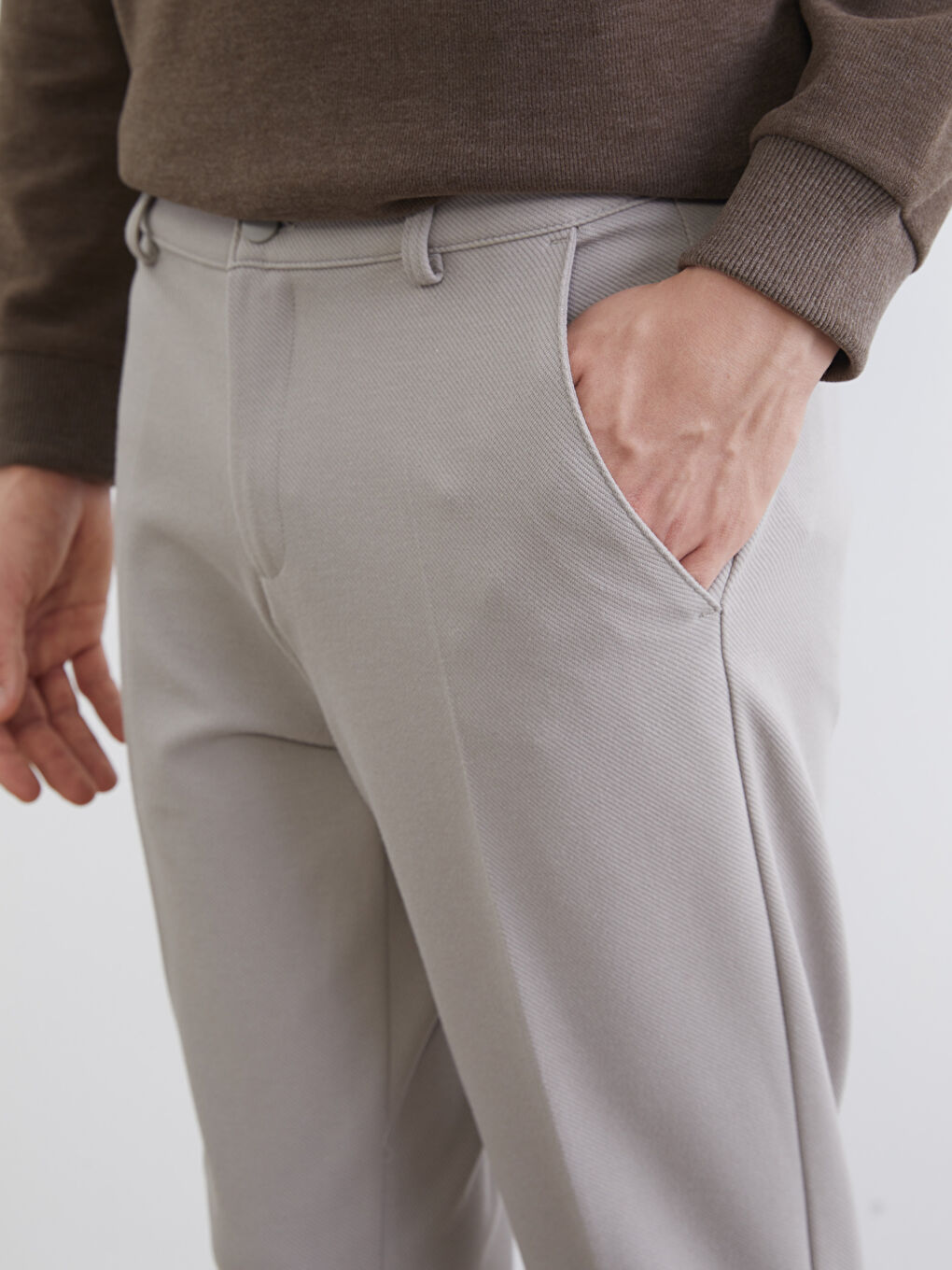 بنطلون رمادي رجل-3