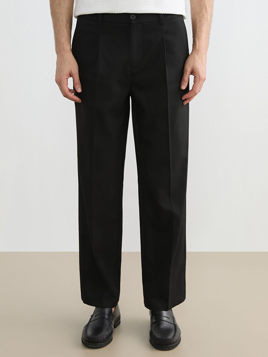 بنطلون أسود رجل-1