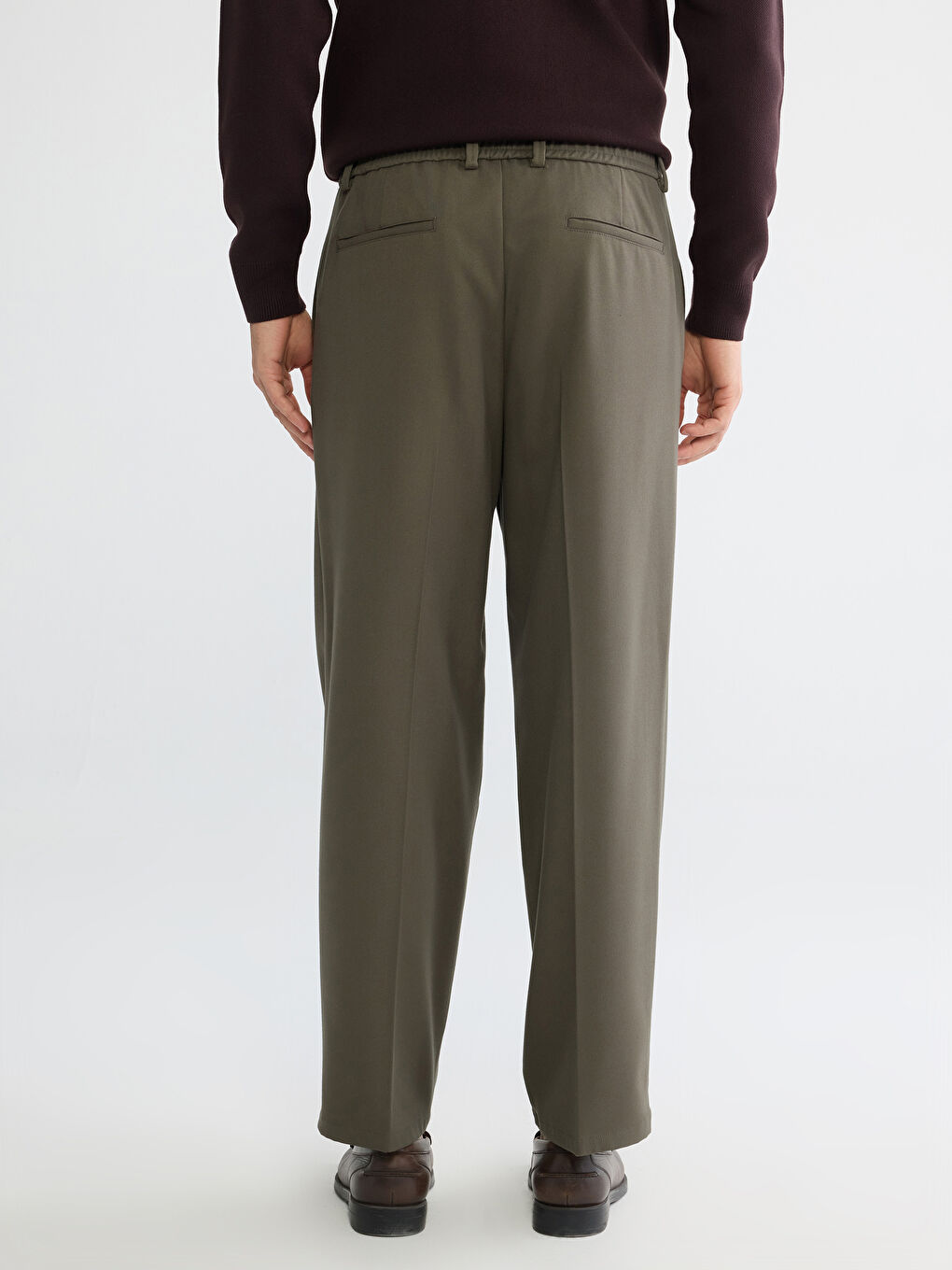 Haki Rahat Kalıp Erkek Pantolon-3