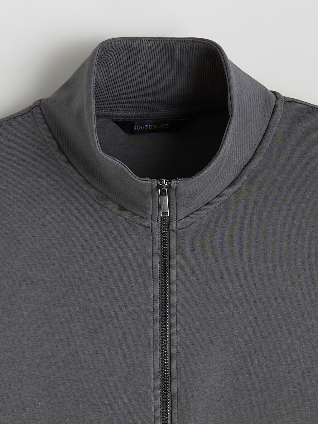 Мъжки суитшърт с цип и стандартна кройка-5