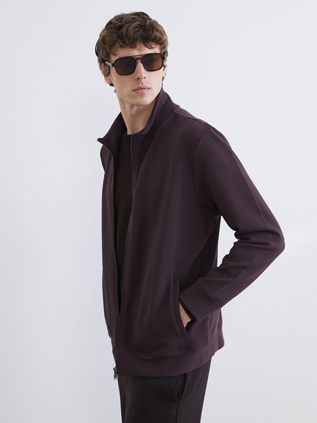 Men's Regular Fit Zip-Up Sweatshirt