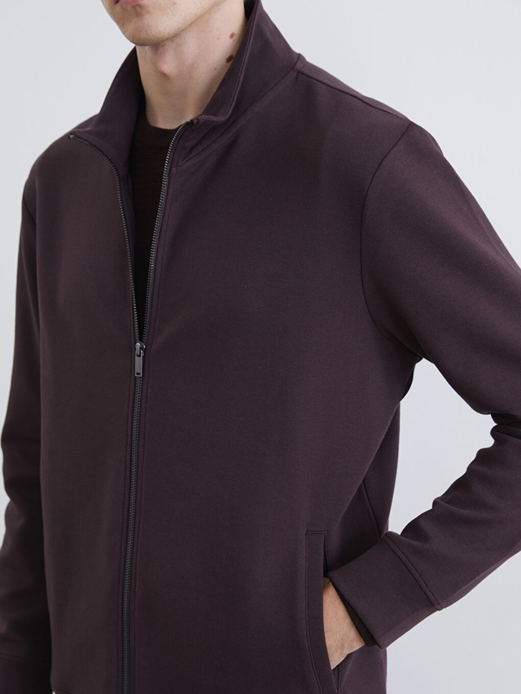 Men's Regular Fit Zip-Up Sweatshirt-2