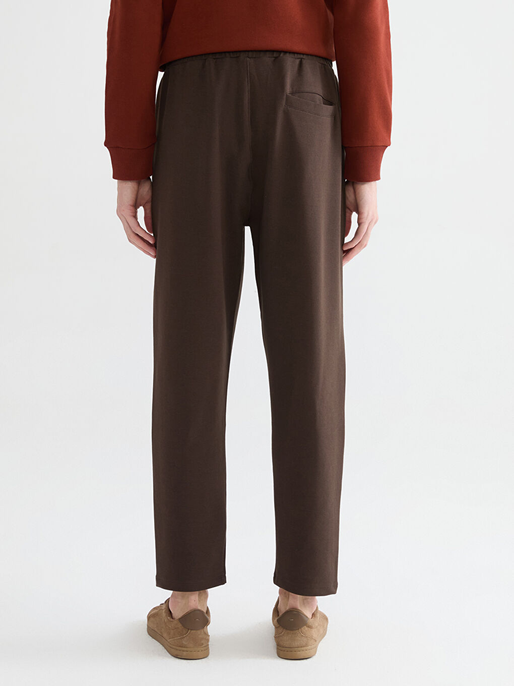 Мъж Кафяво Анцуг пантолон-3