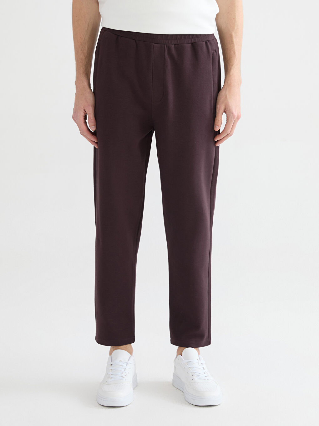 Мъж Тъмно-Виолетово Анцуг пантолон-1