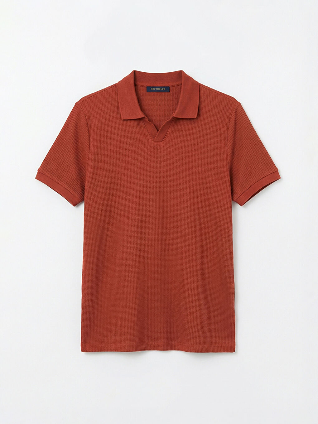 Turuncu Polo Yaka Erkek Tişört-4