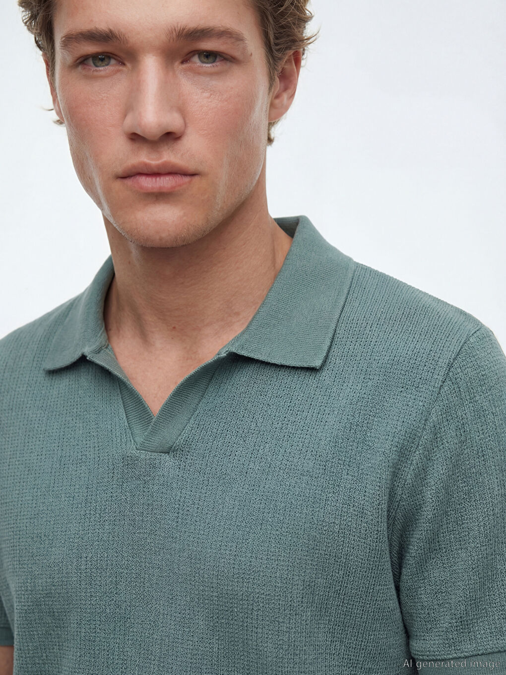 Polo Collar Men's T-Shirt-2