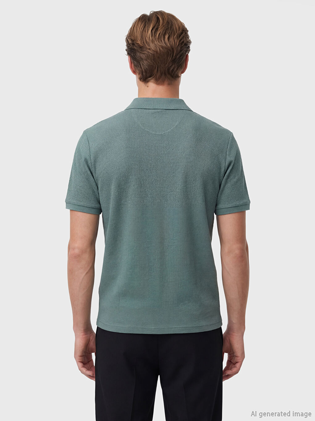 Polo Collar Men's T-Shirt-3