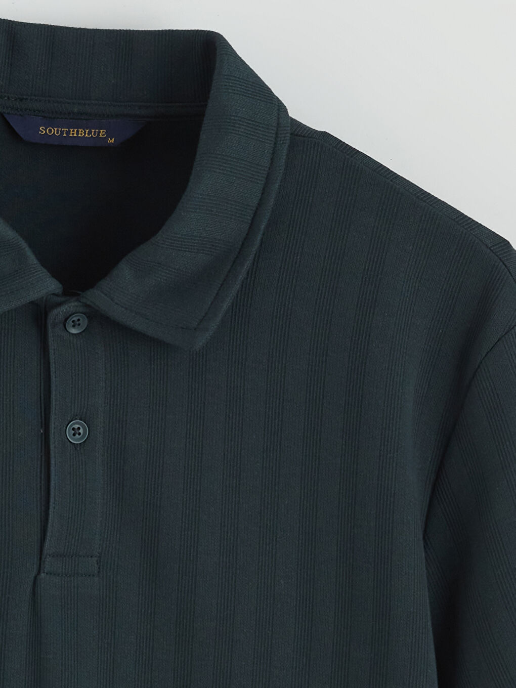 Yeşil Polo Yaka Erkek Tişört-5