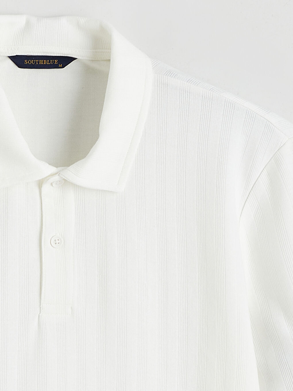 Ekru Polo Yaka Erkek Tişört-5