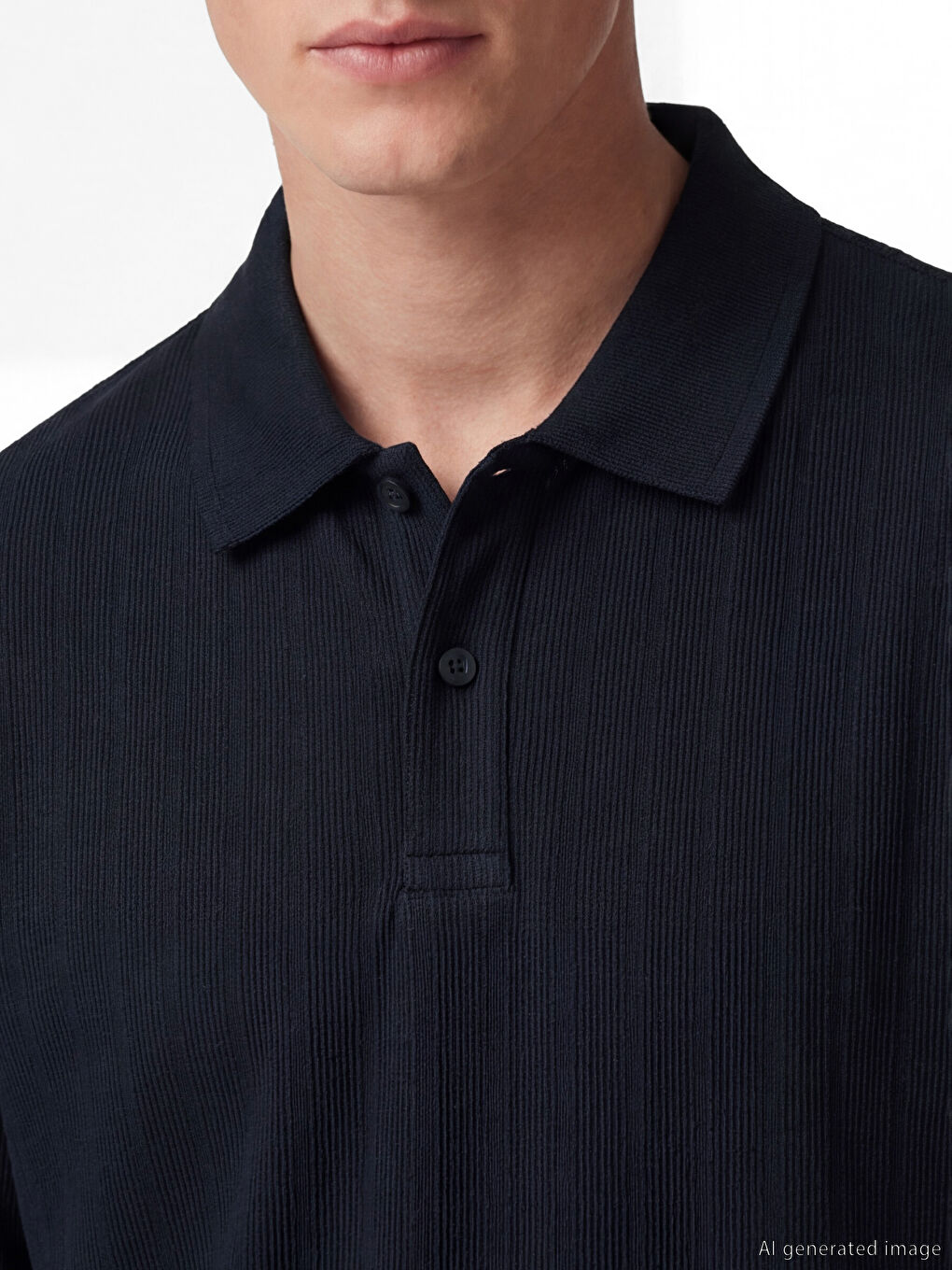 Polo Collar Men's T-Shirt-2