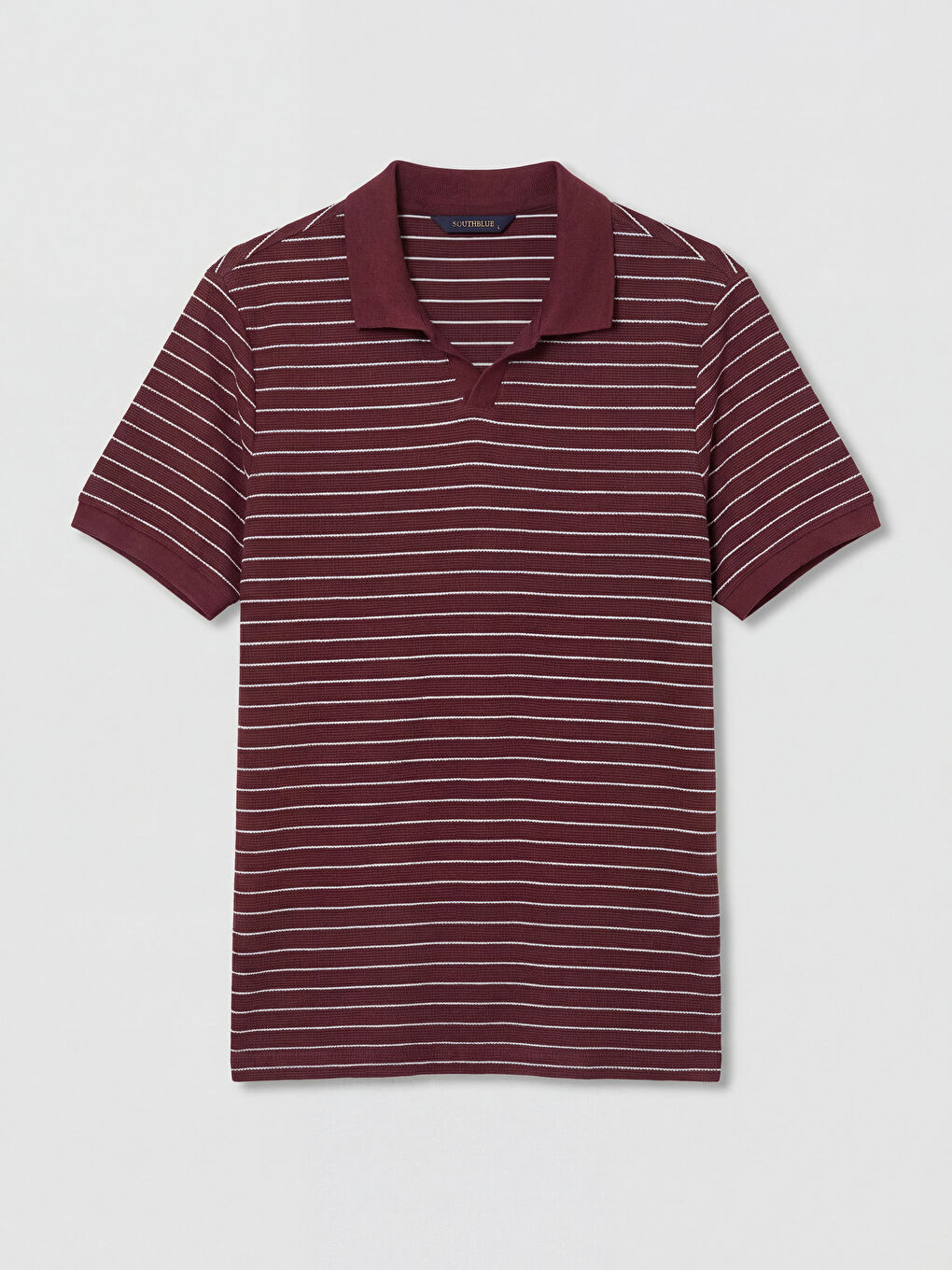 Bordo Polo Yaka Standart Kalıp Erkek Tişört